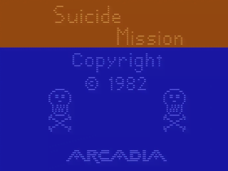 Suicide Mission title screen for Atari 2600